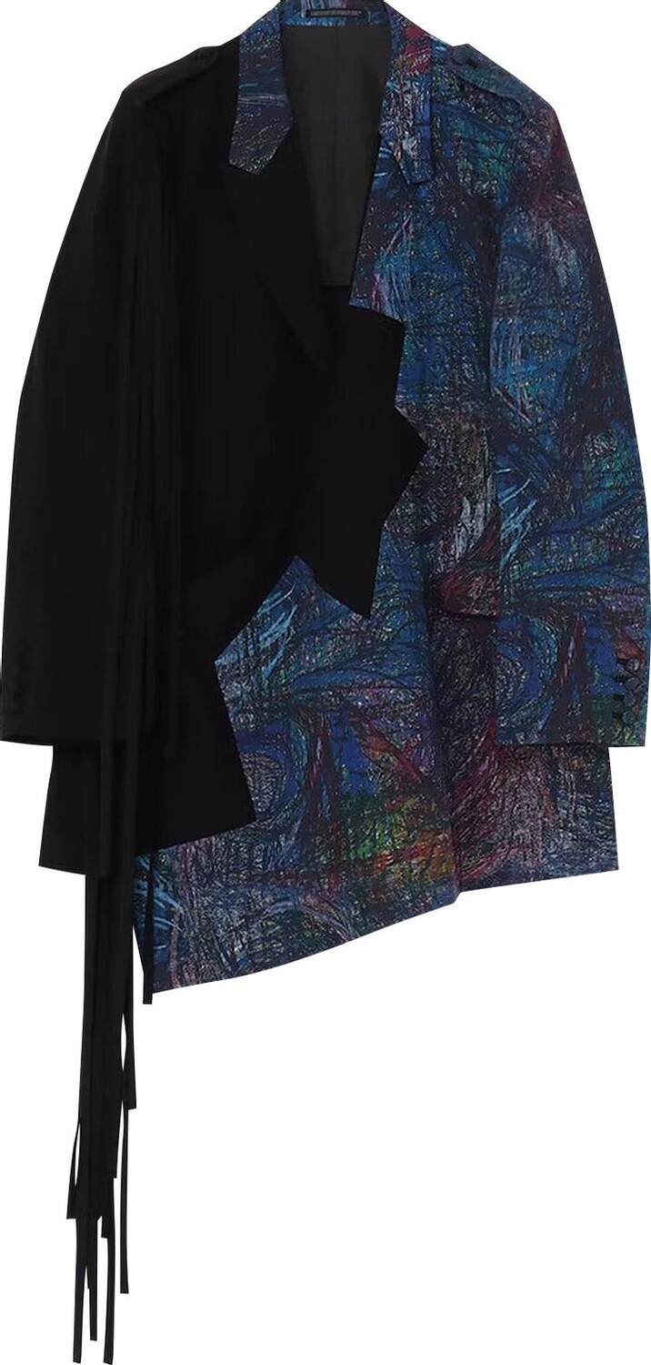 

Куртка Yohji Yamamoto Plain Mixed String Jacket 'Blue', синий
