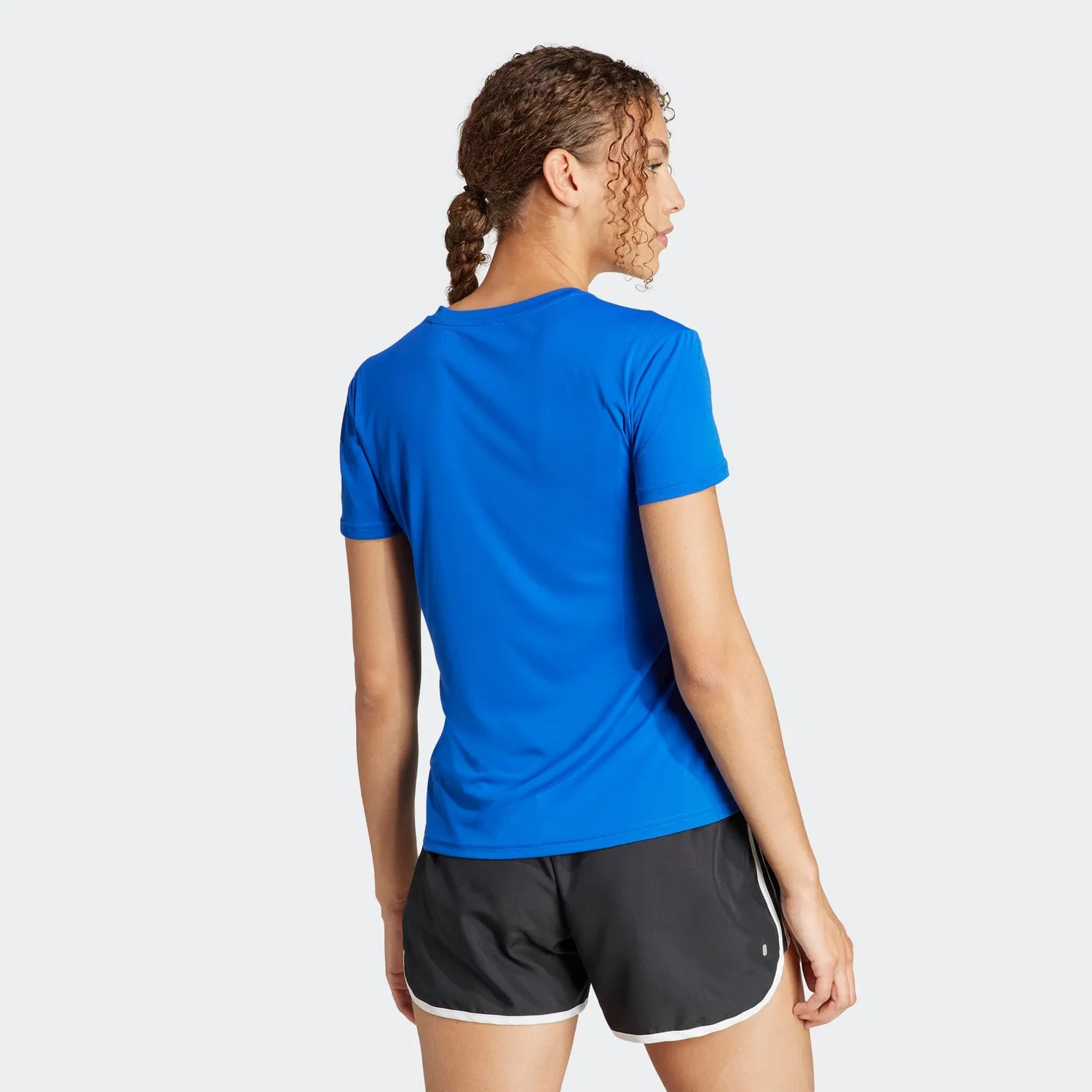 Женская беговая ультралегкая футболка ADIZERO E TEE Adidas Performance, Royal Blue — фото 4