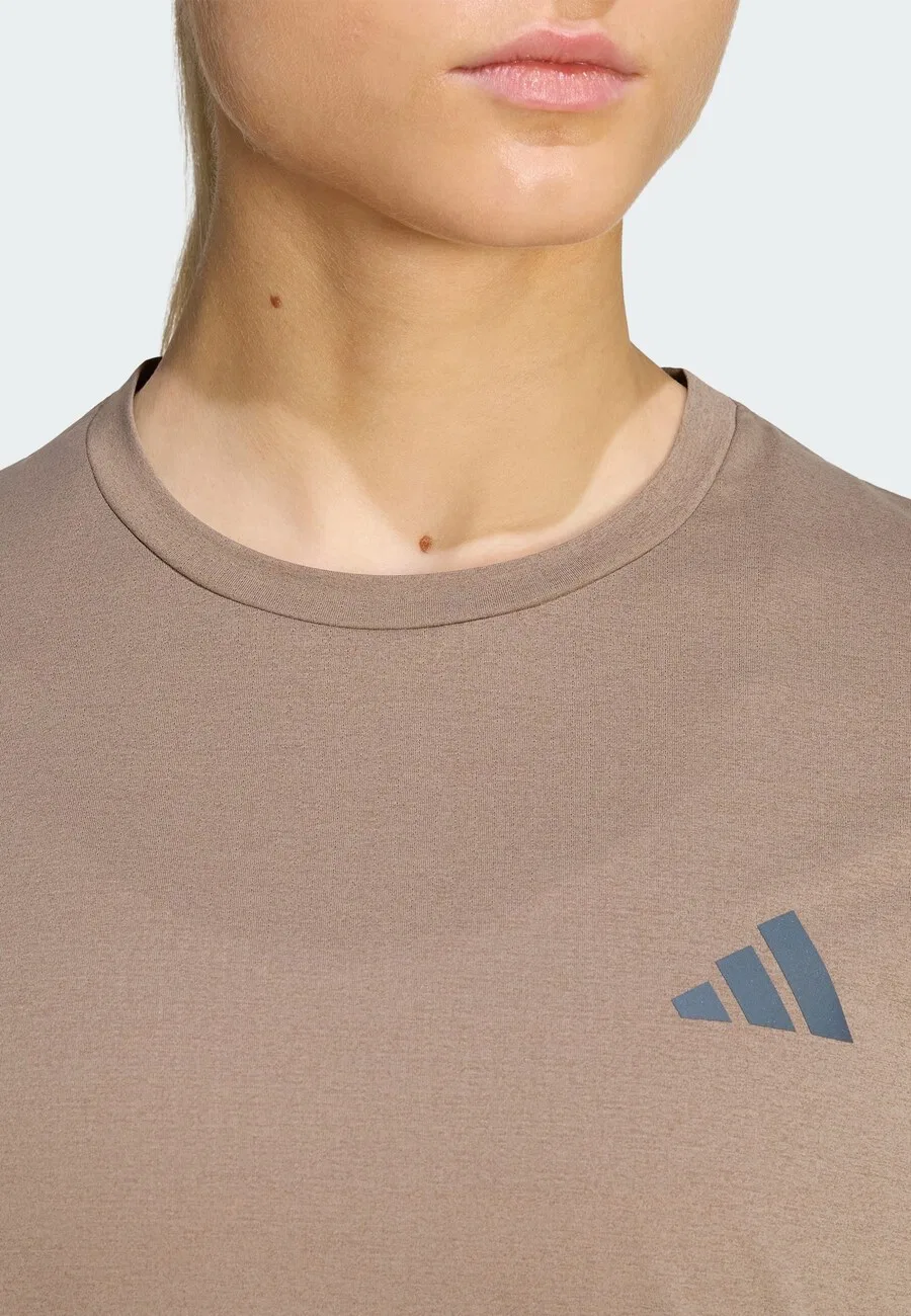 Спортивная футболка ADIDAS PERFORMANCE Performance Shirt 'Adi365' темно-бежевого цвета — фото 3