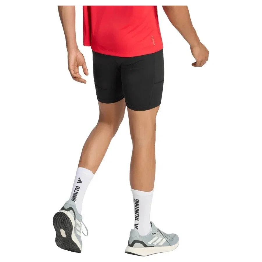 Спортивные тайтсы с боковыми карманами Run Essentials adidas, Черный — фото 3