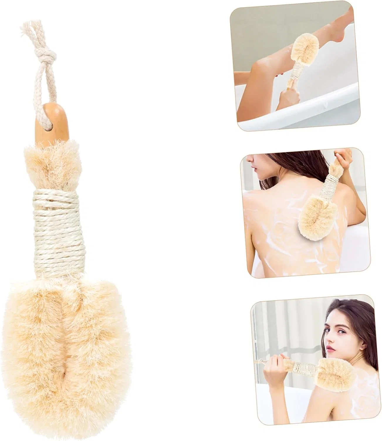 Скраб-щетка для тела Plant Fibre Exfoliating Brush, HONMEET, 1 шт., 180 г, Assorted Colours — фото 3