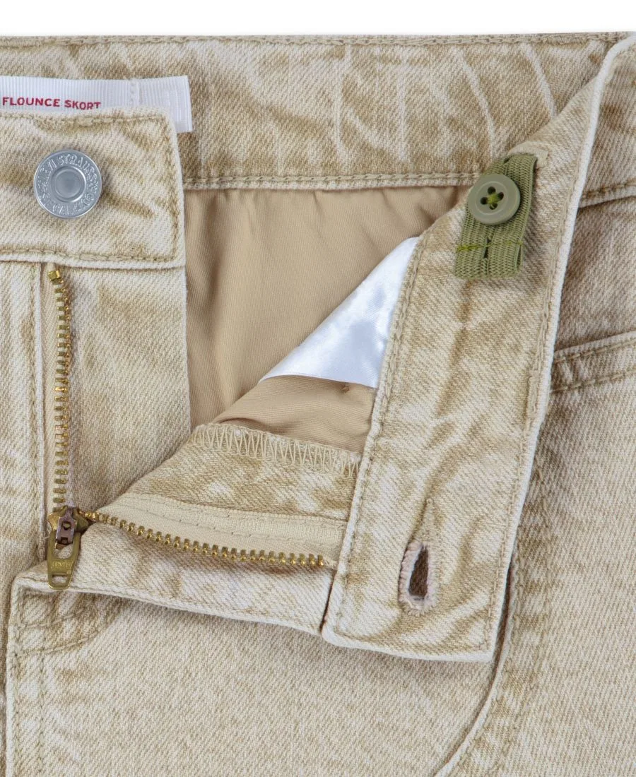 Юбка-шорты с двойной коленкой Girls' 7-16 Double Knee Skort Levi's, Light Khaki — фото 4