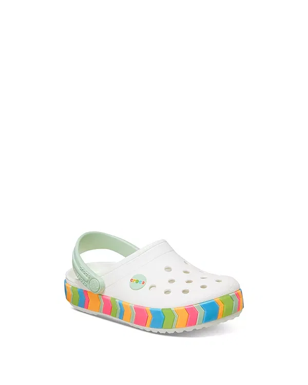 Детские сабо с принтом Crocs, белый
