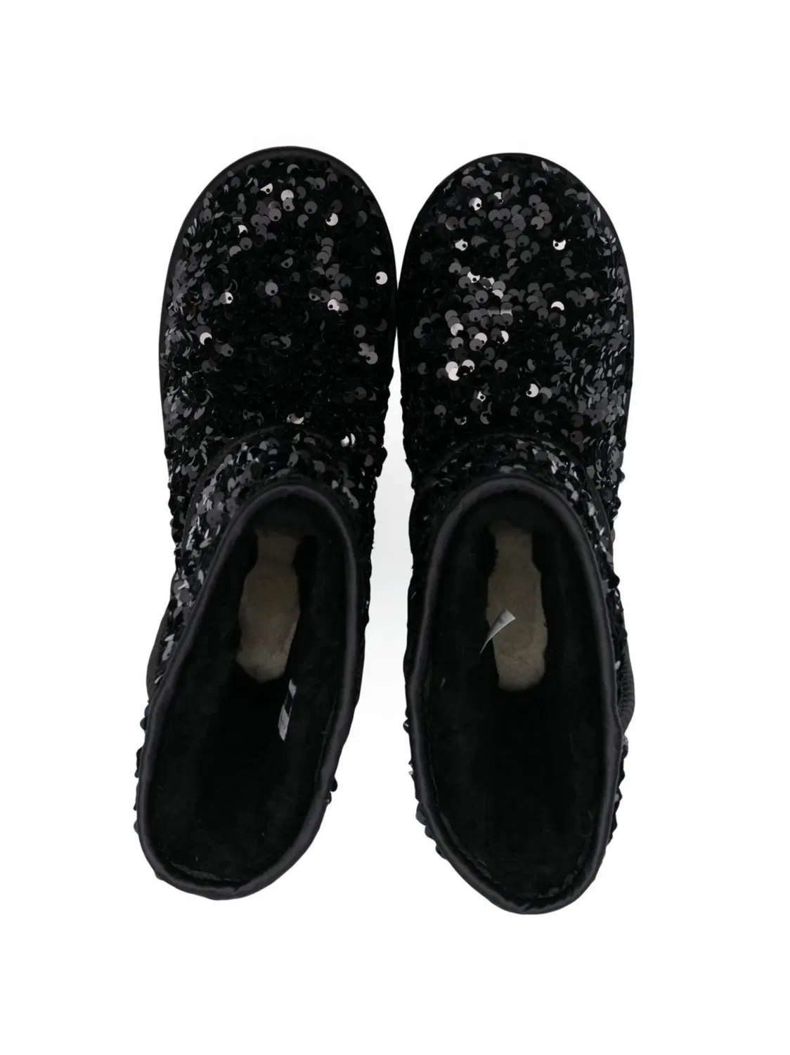Классические короткие ботинки с пайетками UGG, черный — фото 3