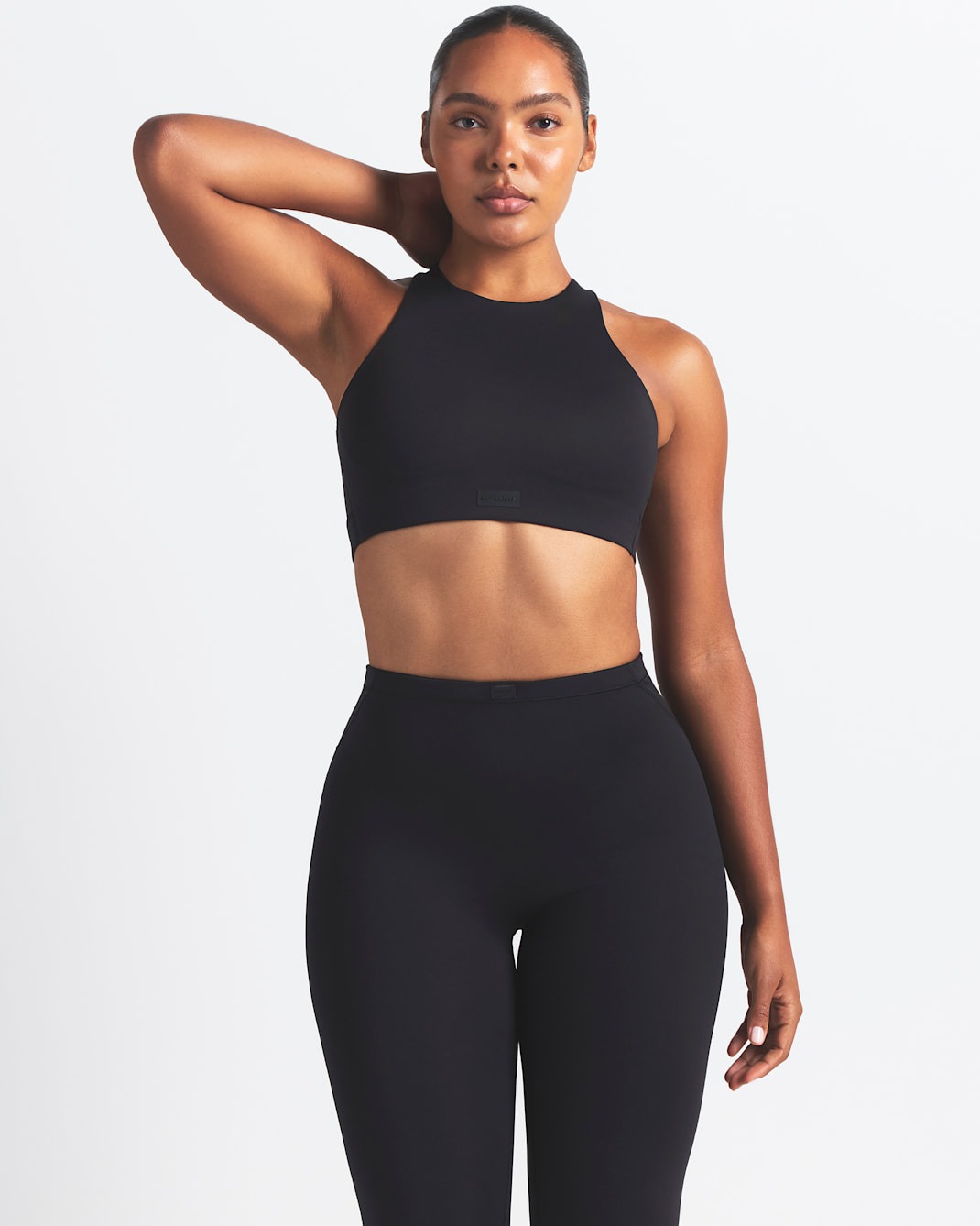 Леггинсы NikeSKIMS Matte Women's High-Waisted Footsie Grip, черный — фото 3
