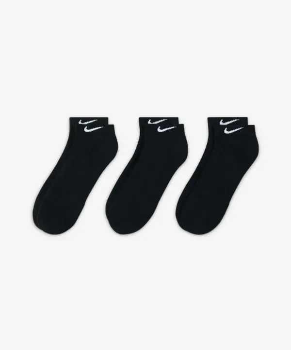 Носки повседневные, 3 пары, Nike, черный/белый — фото 2