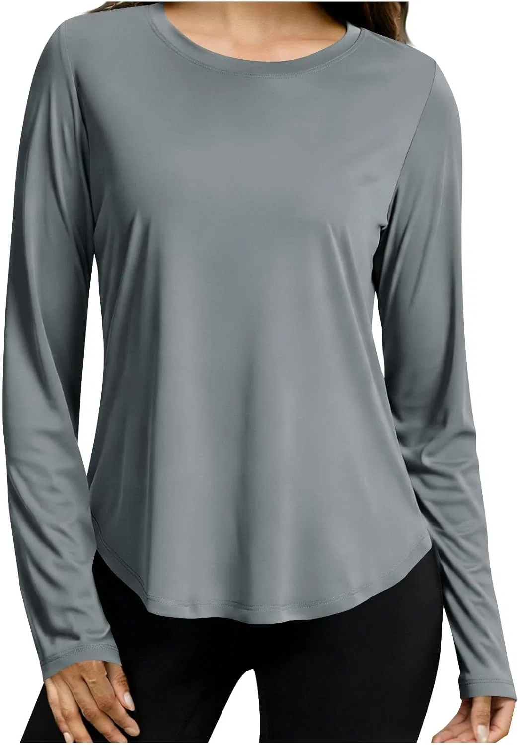 Женская футболка с длинным рукавом UPF 50+, Gray