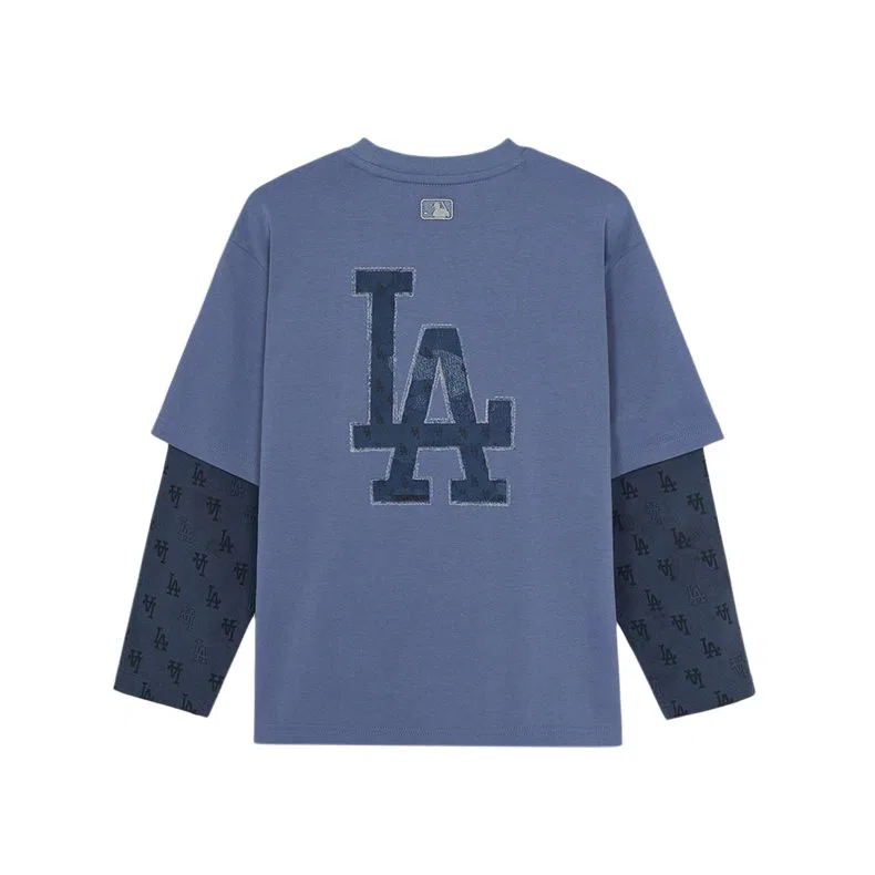Детская футболка с круглым вырезом Light Indigo MLB KIDS — фото 3