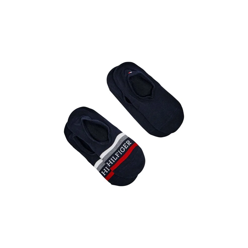 Мужские носки с логотипом 2 пары TH MEN FOOTIE 2P HILFIGER TAB Tommy Hilfiger, Blue