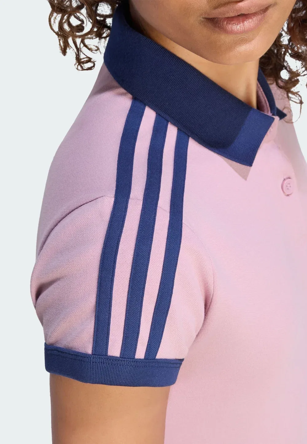 Рубашка поло Adidas Originals, Magic Mauve Night Indigo — фото 4