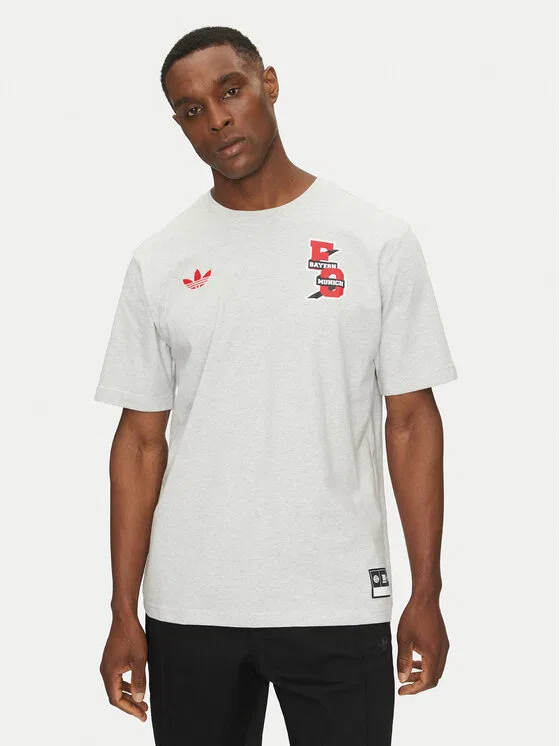 Футболка regular fit FC Bayern Adidas, серый