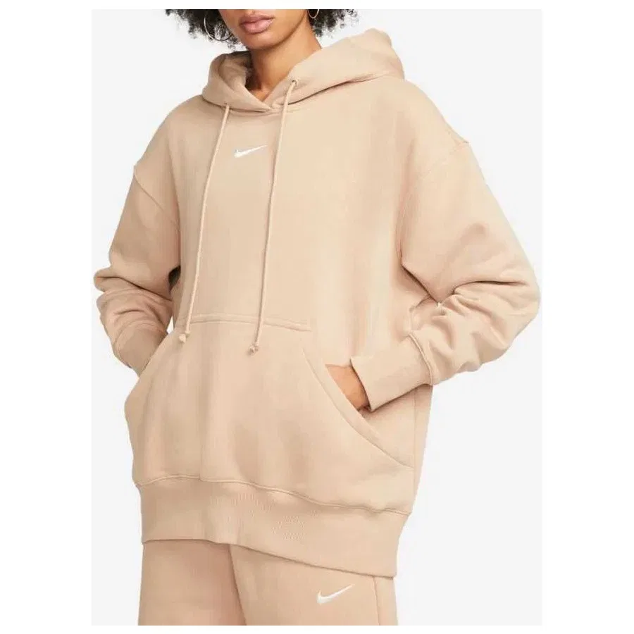 Свитшот женский с капюшоном Phoenix Fleece Nike, Бежевый