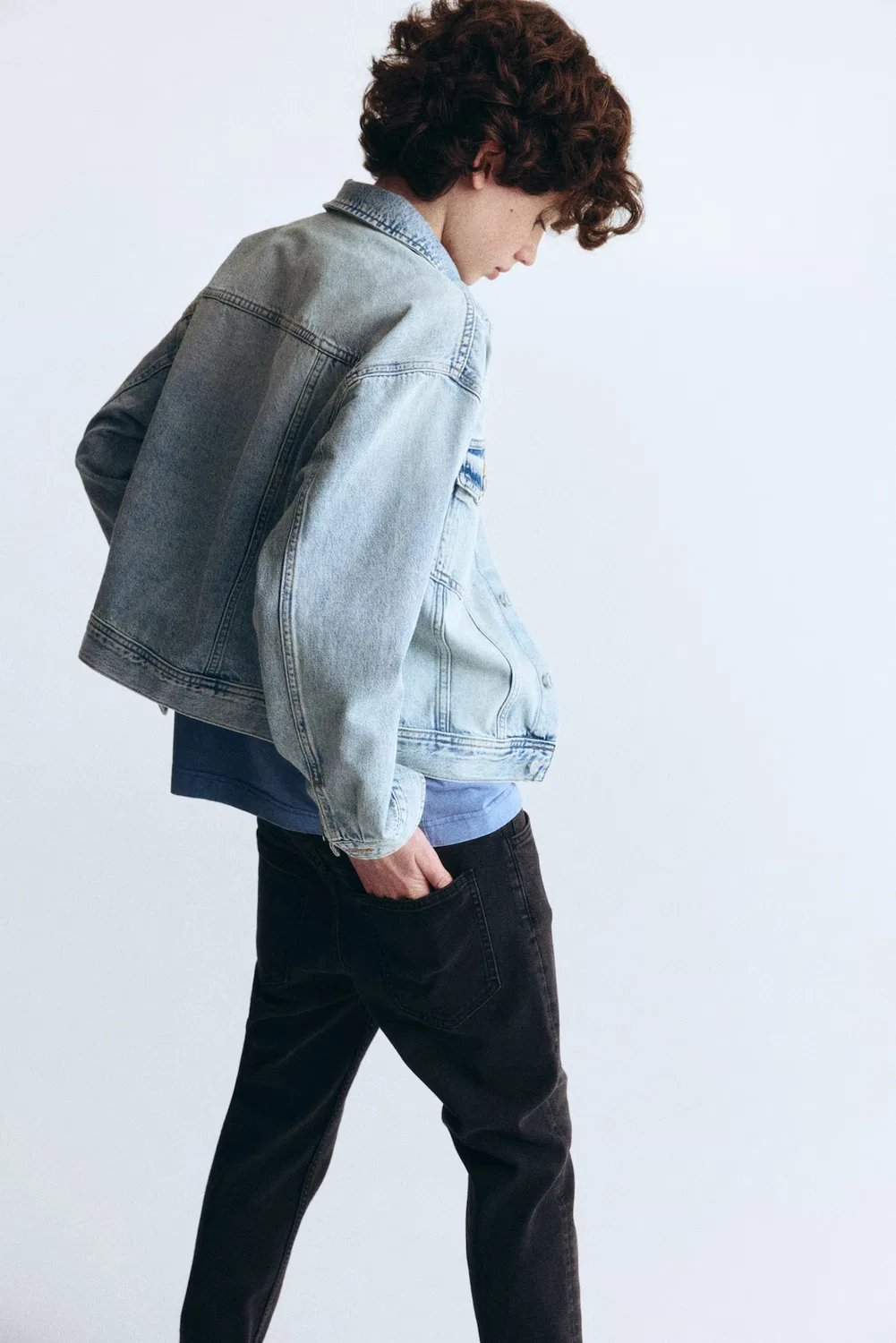 Удобные эластичные джинсы облегающего кроя H&M, Denimschwarz — фото 2