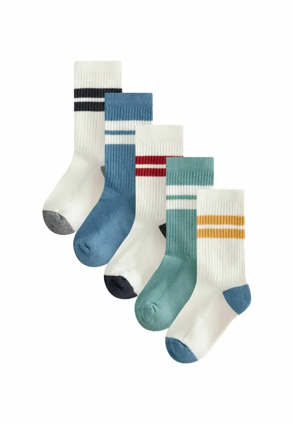 Носки 5 пар, дышащие, Sport socks five pack Next, Ecru Teal Orange, оранжевый/бирюзовый