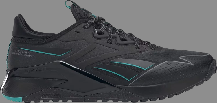 Кроссовки nano x2 tr adventure 'black classic teal' Reebok, черный - фото