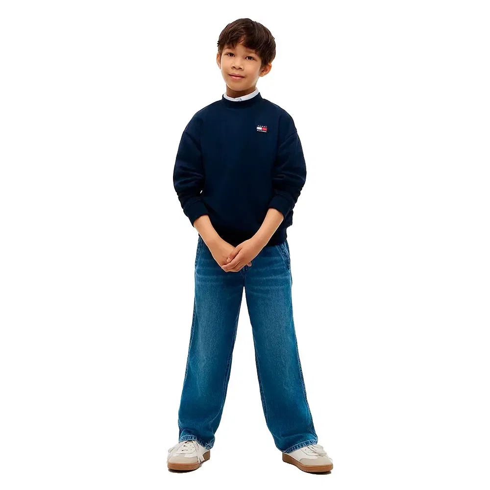 Детский свитшот с фирменным принтом Tommy hilfiger, Blue — фото 4