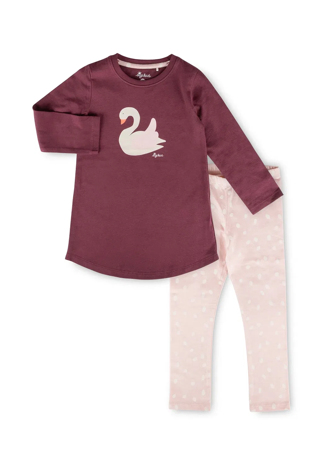 Pajama nachtwäsche set - пижамный комплект Sigikid, Bordeaux Rosa