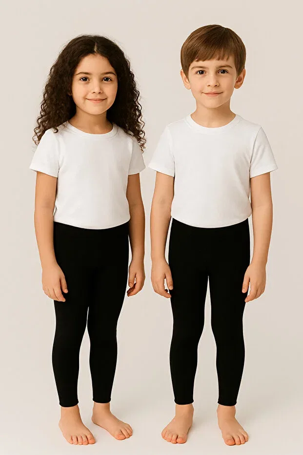 Детские леггинсы для мальчиков хлопковые Seburam Collection, Black