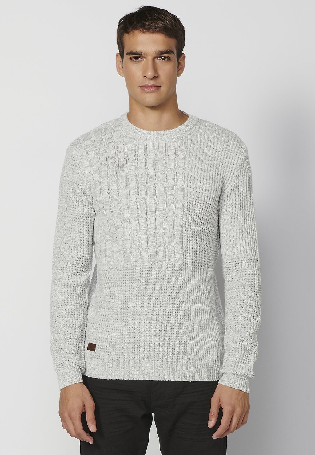 

Вязаный свитер Koroshi, цвет gris claro vigoré light grey vigoré