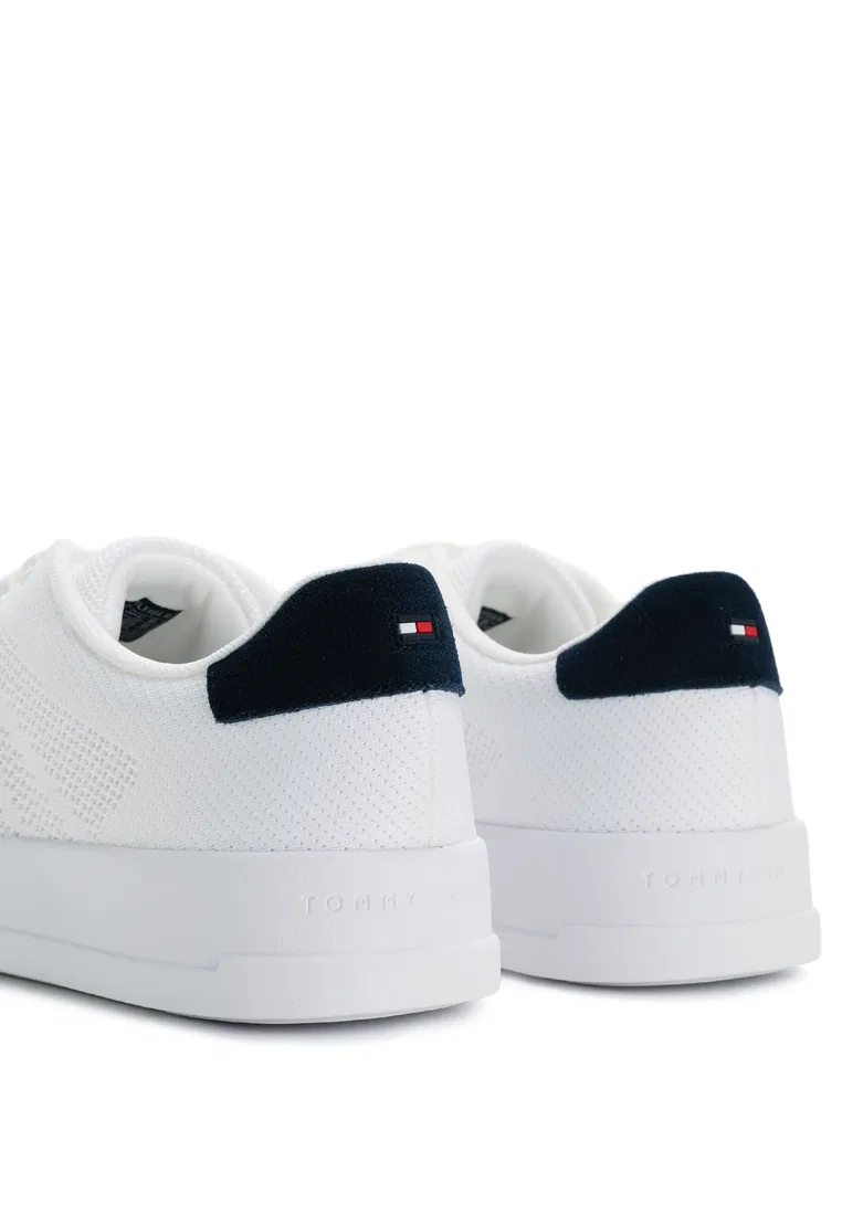 Кроссовки трикотажные Logo Knit Court, TH Mainline Tommy Hilfiger, белый/мультиколор — фото 3