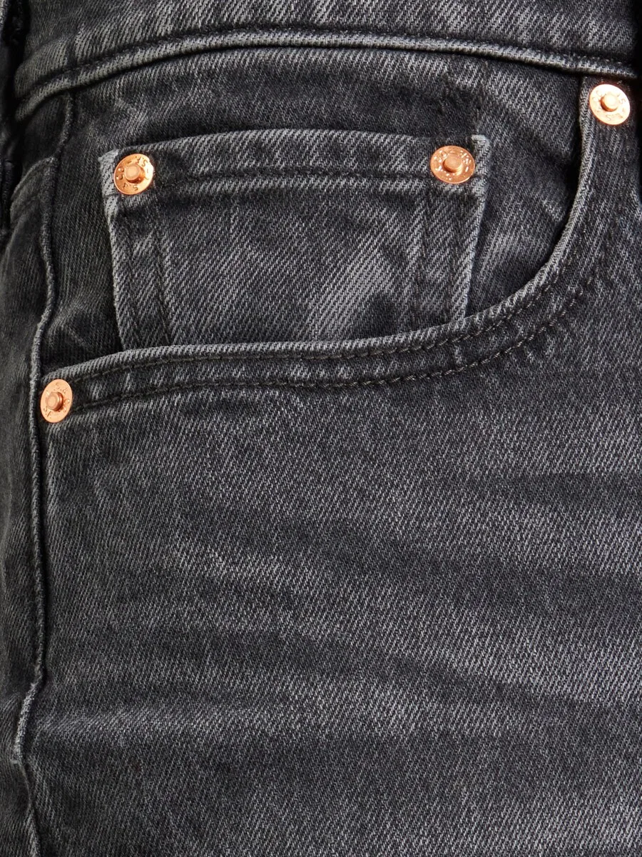 Джинсы LEVI'S Tapered Jeans '501 CROP' из черного денима — фото 2