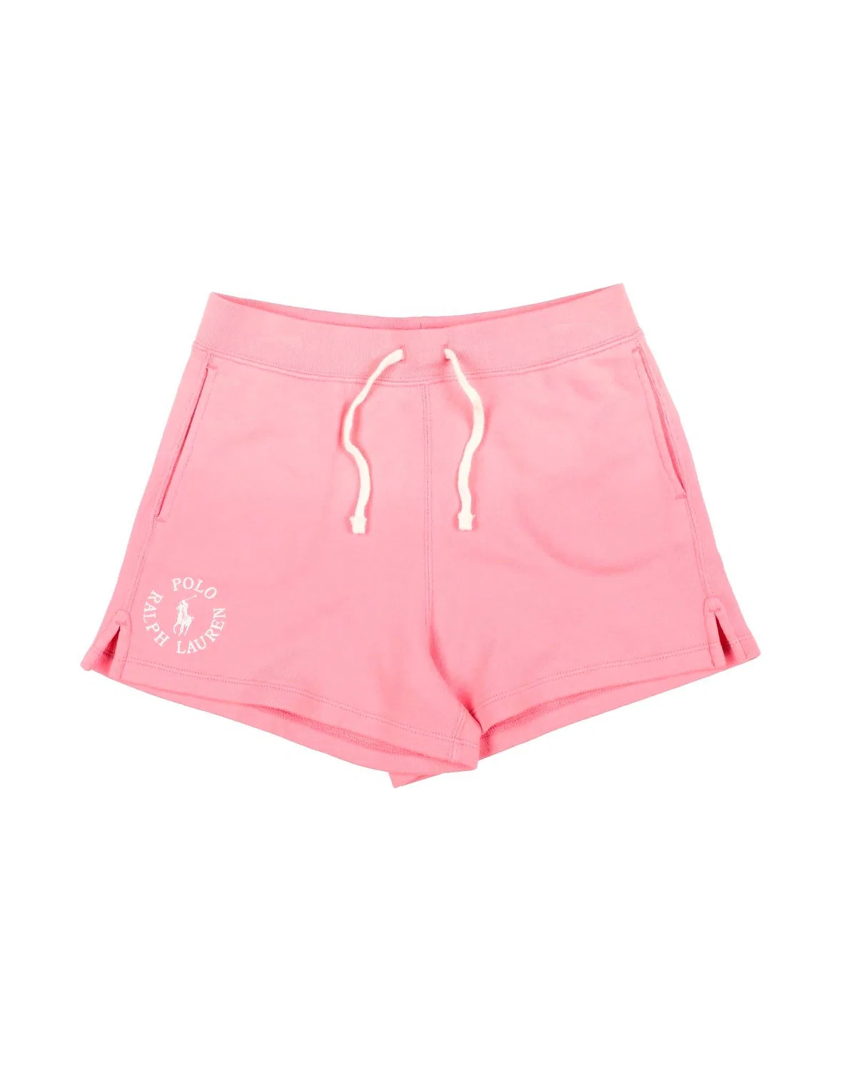 Детские шорты для девочек с принтом Big Pony Logo Cotton Terry Short Polo Ralph Lauren, розовый