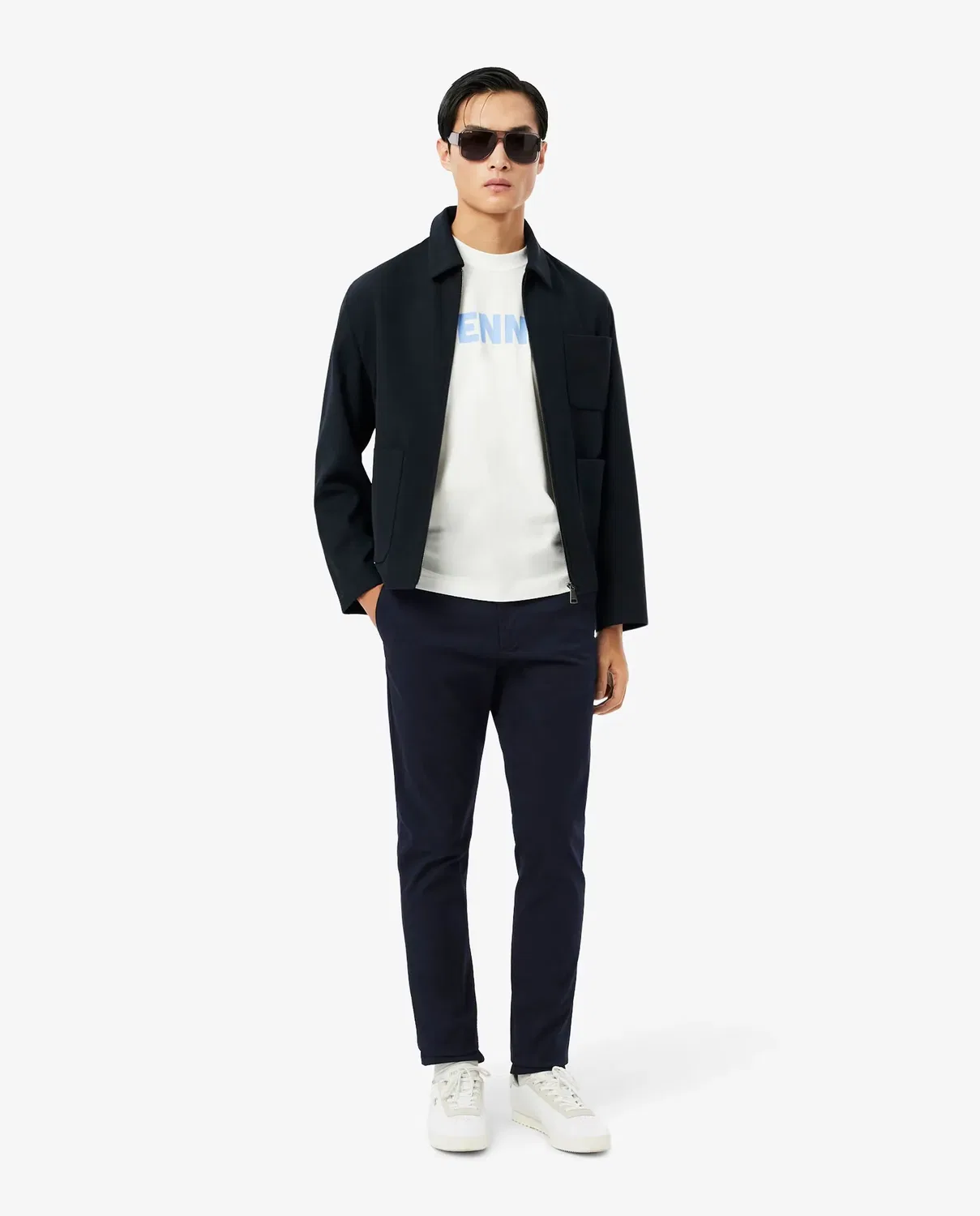 Брюки-джоггеры Lacoste мужские зауженные, хлопок, Azul Marino