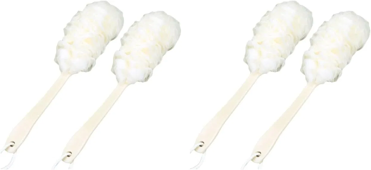 Щетка для тела отшелушивающая HAPINARY, 4 шт, 42,5x24x12 см, White