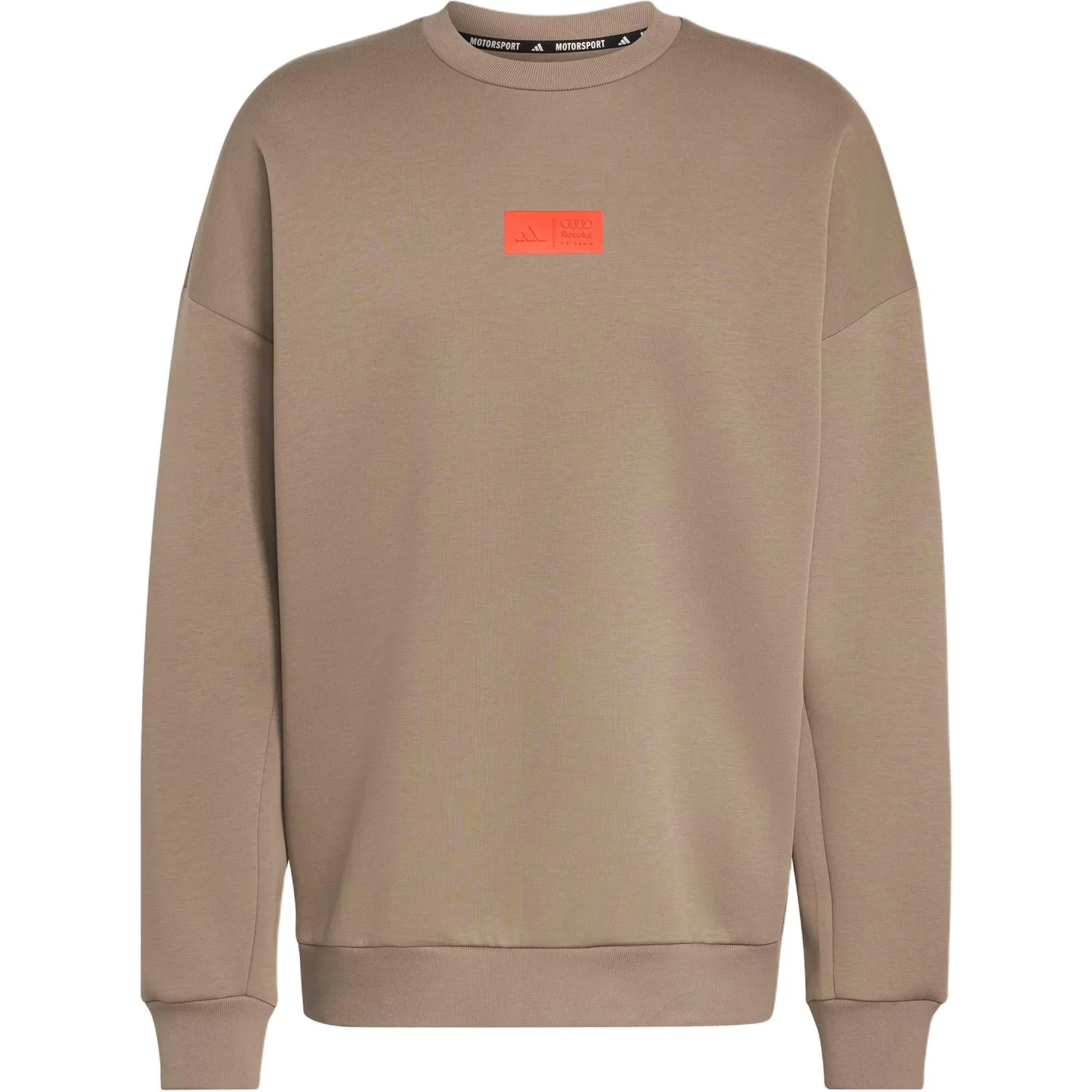 Толстовка Audi TEAM мужская Adidas, Light Gray Brown/Bright Red
