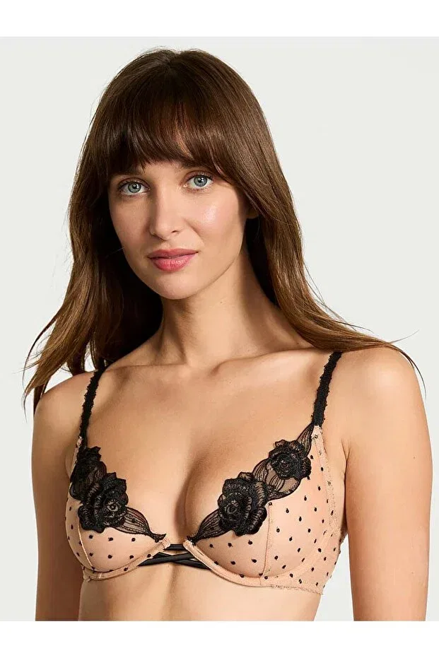 Женское кружевное бра с цветочным принтом Victoria'S Secret, Praline