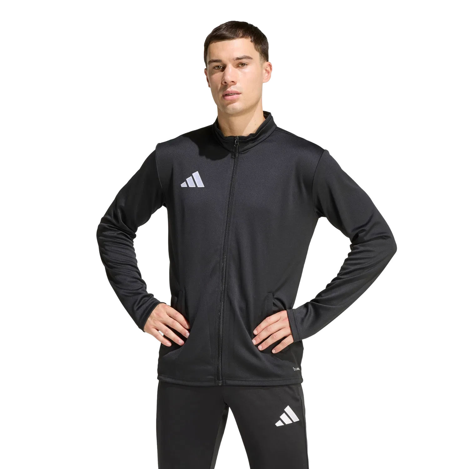 Мужская спортивная куртка с капюшоном Adidas, черный — фото 2