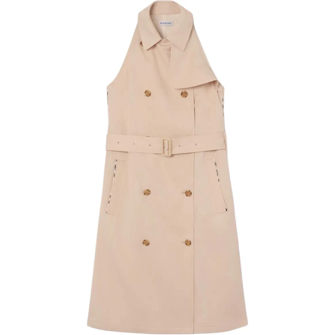Женское платье без рукавов Burberry, Light Stone