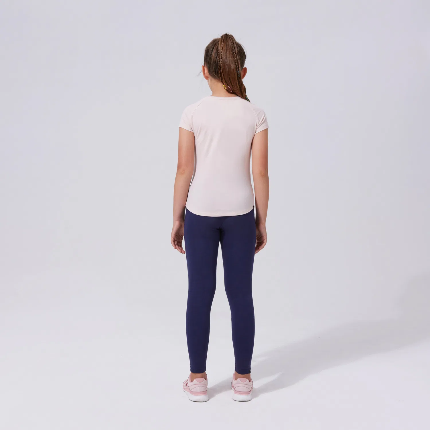 Детская дышащая футболка Madchen atmungsaktiv - S500 Decathlon, Quarzrosa — фото 4