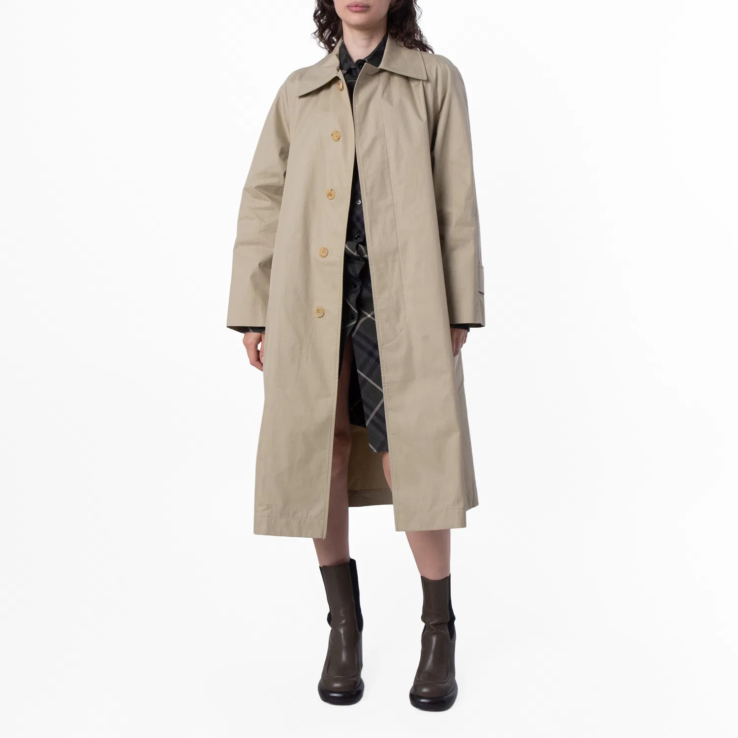 Пальто из хлопкового габардина Bradford Burberry, Hunter — фото 2