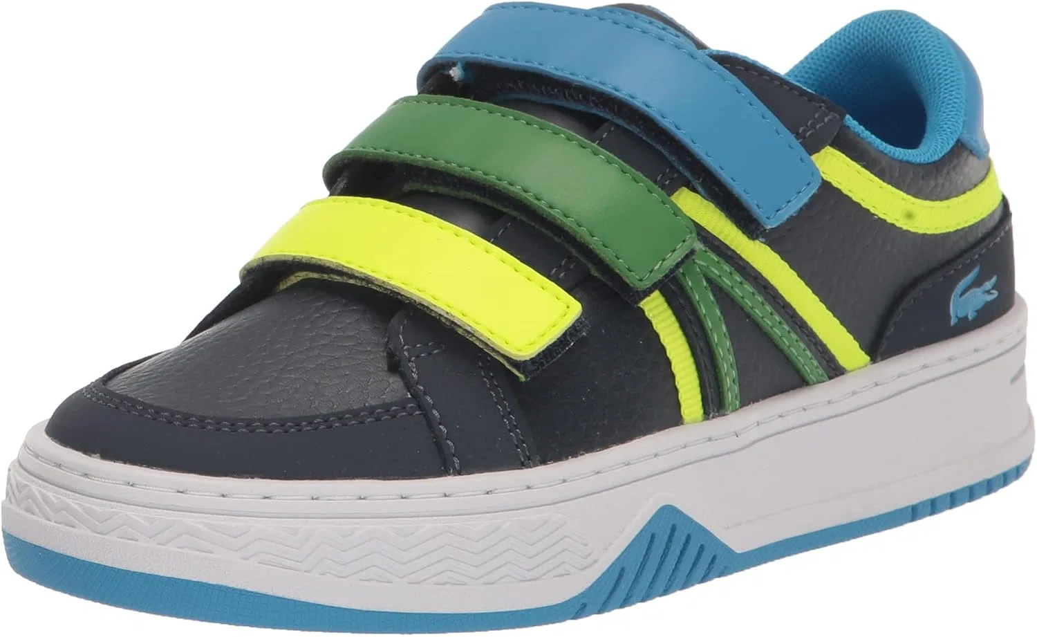 Детские кроссовки L001 Lacoste, Black/White/Flamenco