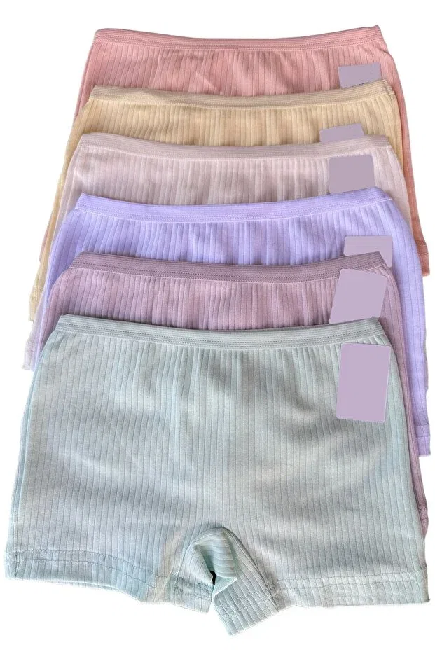 Детские боксеры для девочек с пастельными цветами 6-Pack Dondeza, Pastel Colors
