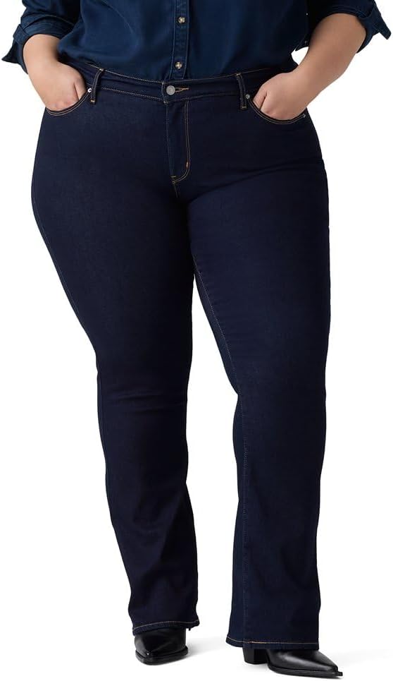Джинсы Levi's Women's Classic Bootcut Plus Size, темно-синий