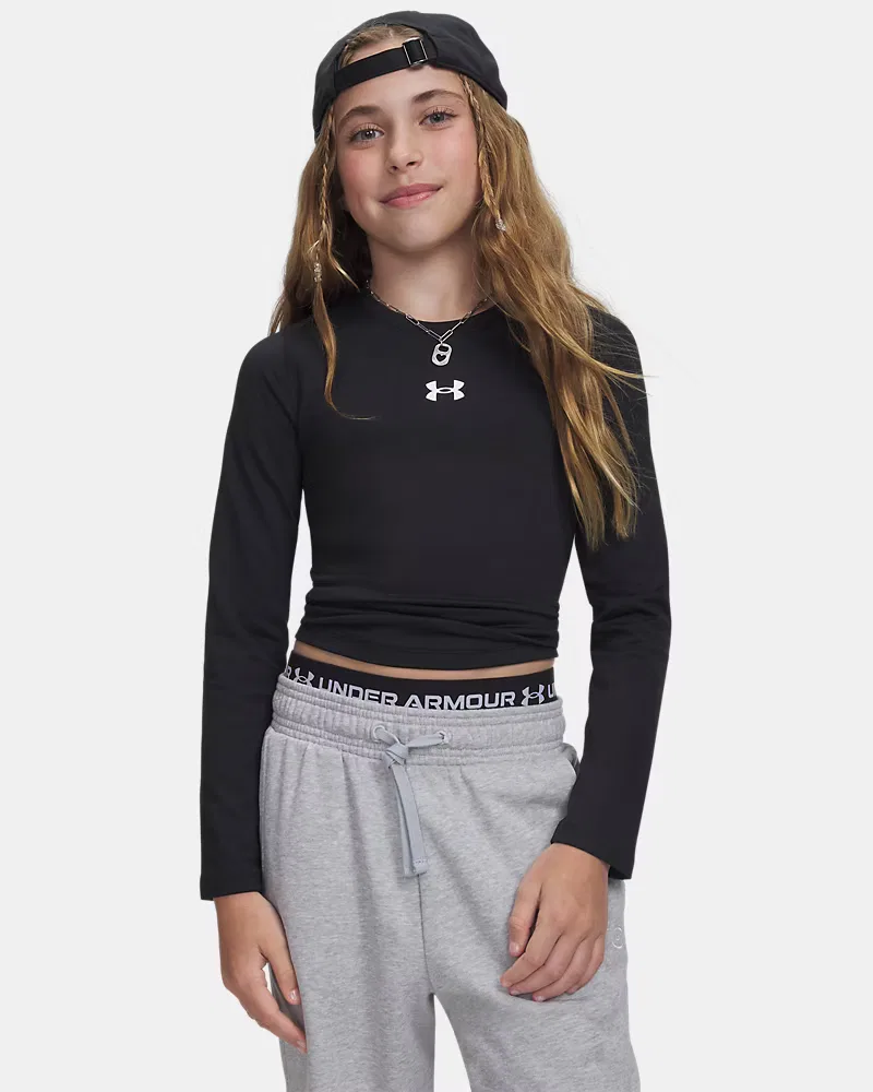 Лонгслив утепляющий с четырехсторонней растяжкой ColdGear UnderArmour, Black/White