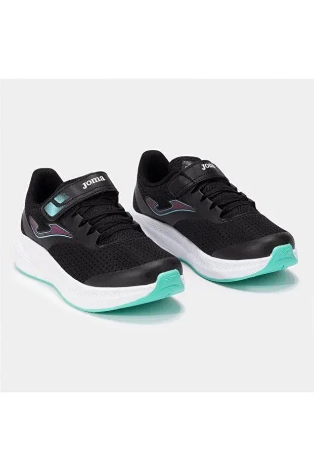 Детские кроссовки для девочек шнурованные Joma, Black — фото 3