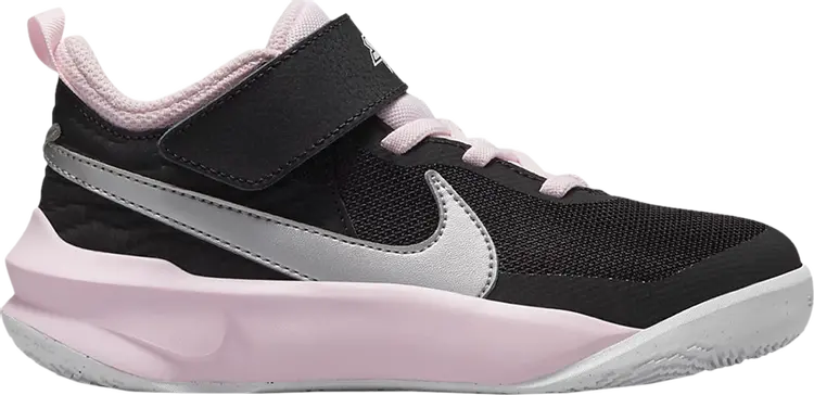 

Кроссовки Nike Team Hustle D10 PS 'Black Pink Foam', черный