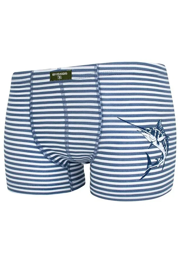 Детские боксеры для мальчиков с принтом Sail Pack of 5 Biyokids, Multicolored — фото 3
