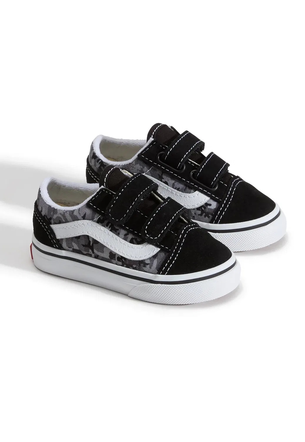Олдскул против унисекс - детская обувь Vans, Black Light Grey — фото 2