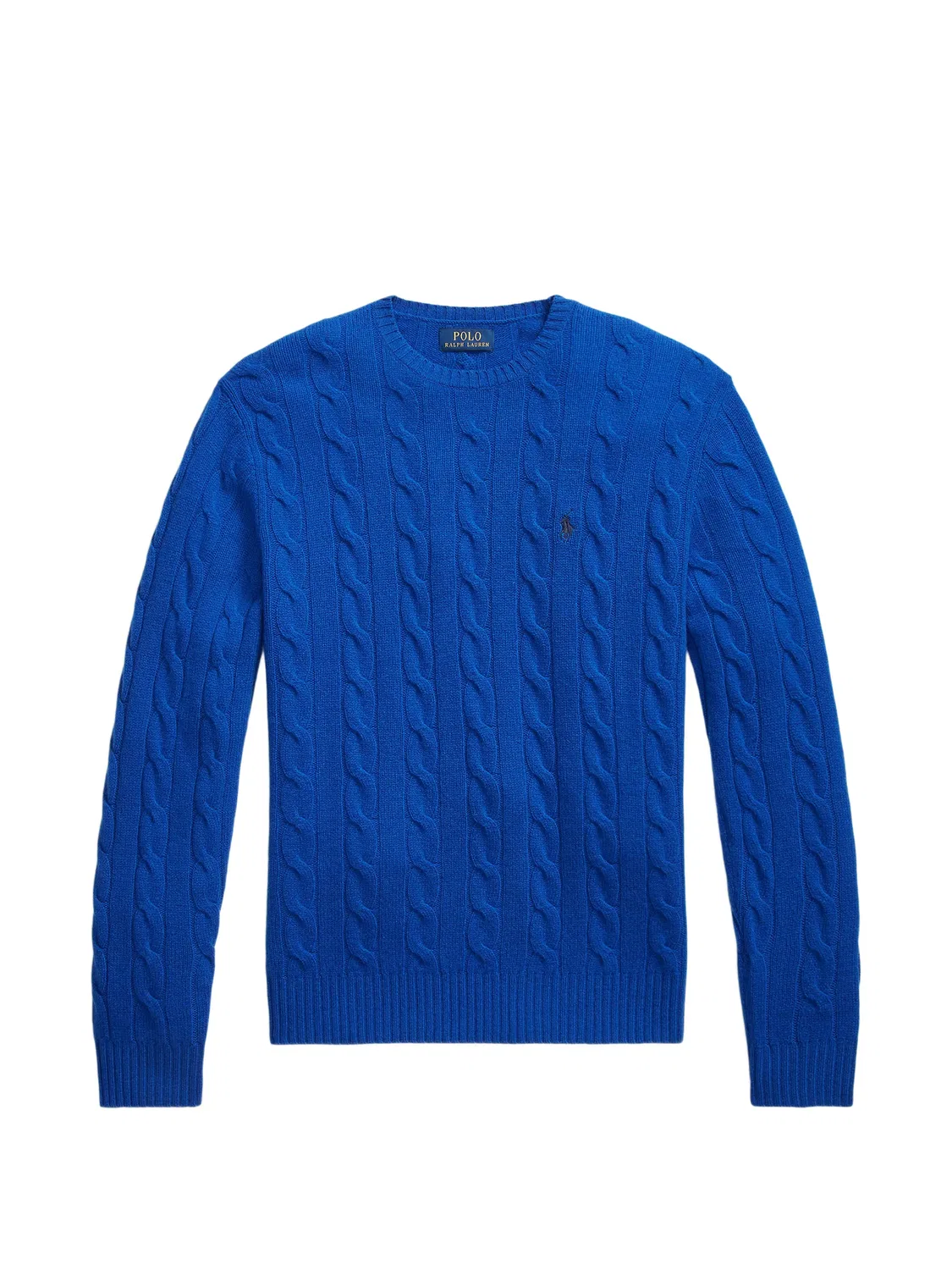 Polo Ralph Lauren Свитер вязаный косами, синий