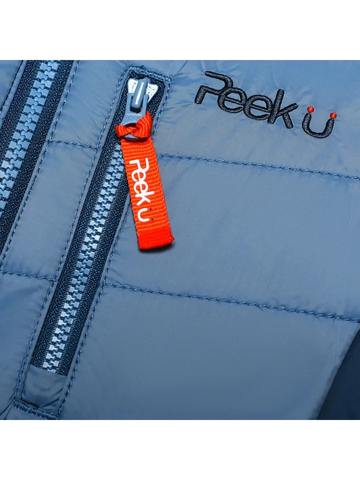Стеганая куртка на молнии Caspian Peek U, светло-синий — фото 4
