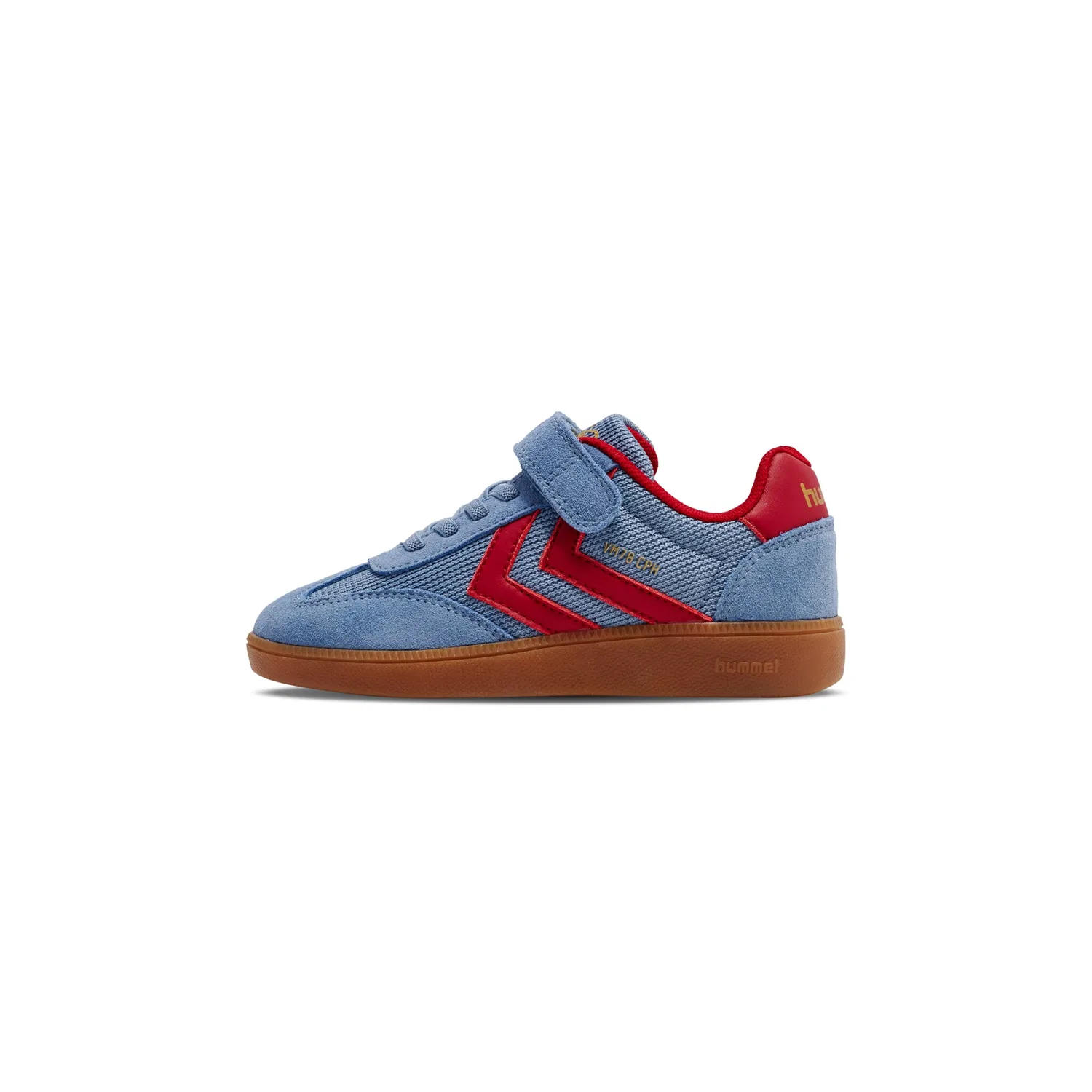 Детские кроссовки с эластичными шнурками hummel, Faded Denim/Crimson — фото 2