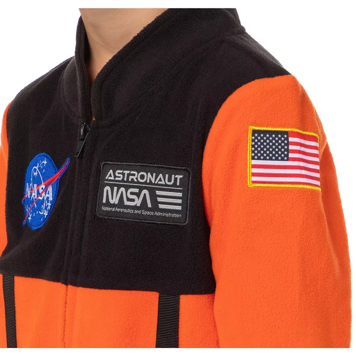 Детский комбинезон-пижама с принтом NASA Space Shuttle Astronaut Union Suit NASA, Orange — фото 4