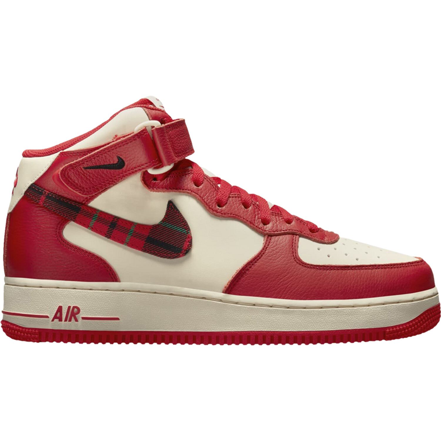 

Кроссовки Nike Air Force 1 Mid, красный, Красный;серый, Кроссовки Nike Air Force 1 Mid, красный