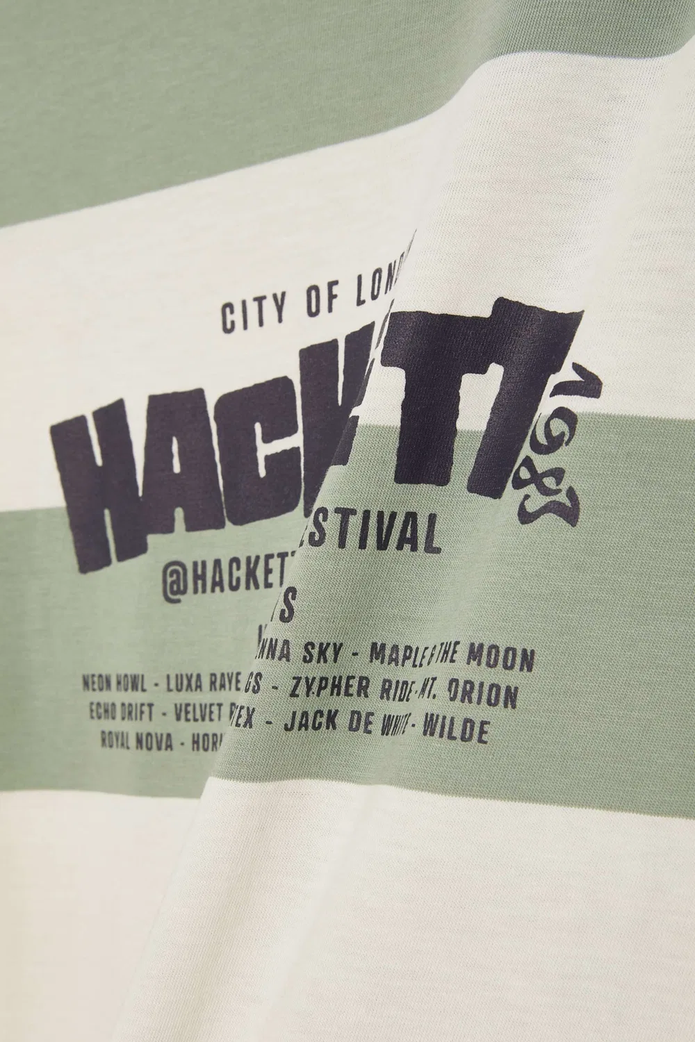 Футболка с принтом Stripe Festival Hackett London — фото 3
