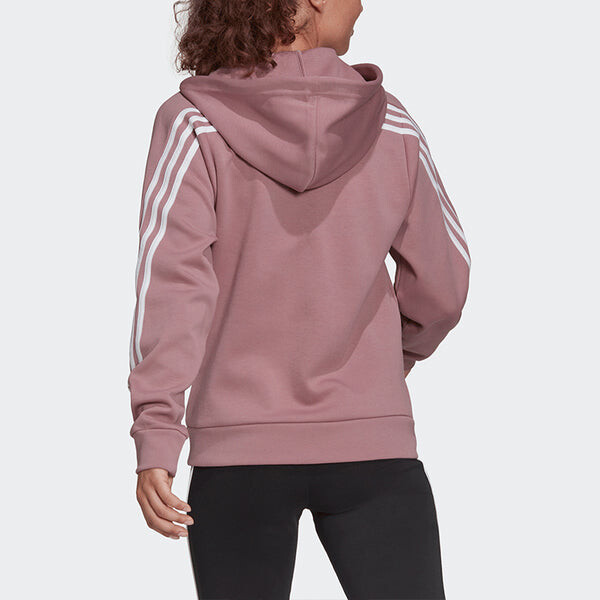 Куртка w fi 3s fz reg спортивная куртка с капюшоном фиолетовая Adidas, фиолетовый — фото 3