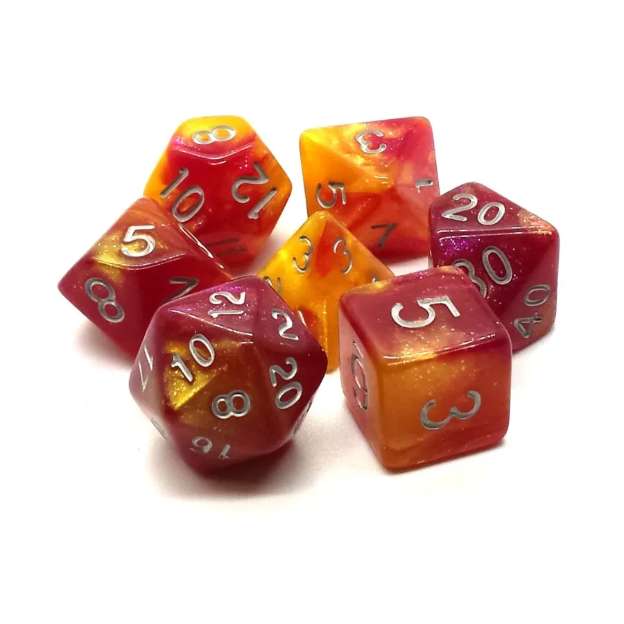 

Поли поджигает небо с серебром (7), Acrylic-Resin Dice - Galaxy